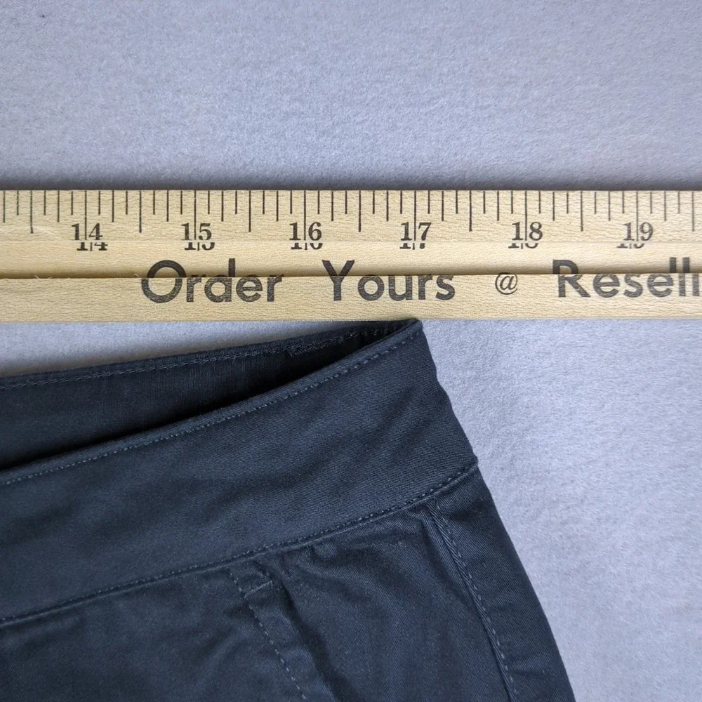 BYLT Stretch Chino Pants Mens 36x25 (34x25) Black Casual Pant Utility Pocket